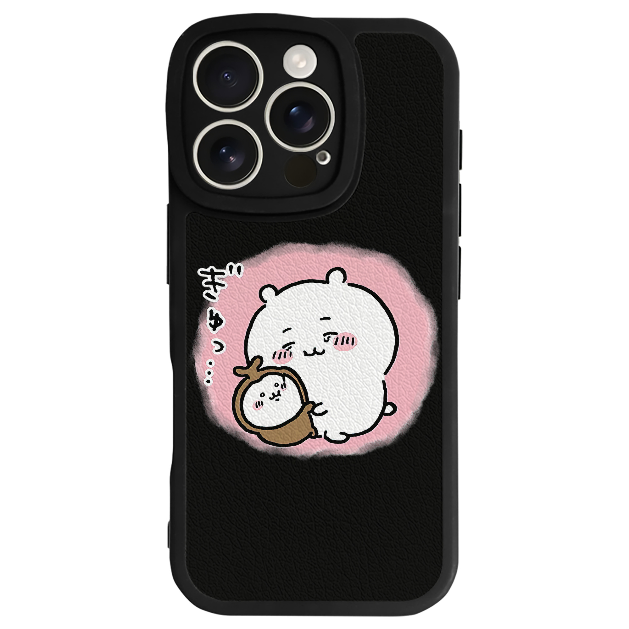 （画像用） ちいかわ ちいかわ Chii-kawa chiikawa 【iPhone 16シリーズ対応】シリコンスマホケース（レザー調） 材質：シリコン